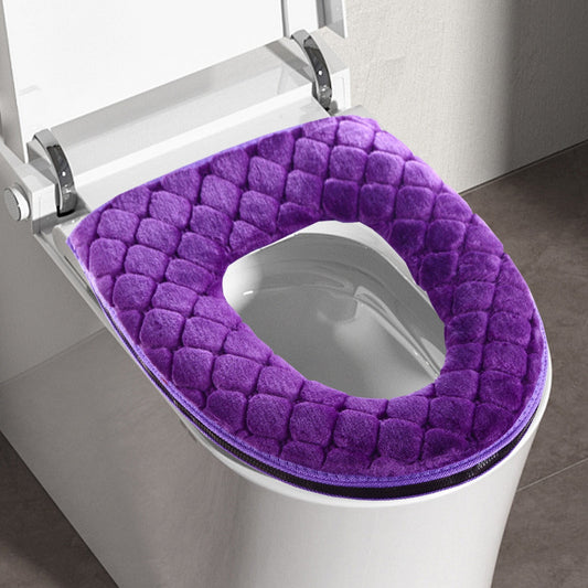 Winter Heated Plush Toilet Seat, Soft Toilet Seat Cushion, Washable and Comfortable Toilet Seat Cover Pads, V1189-WXFWAL-20260319-00552