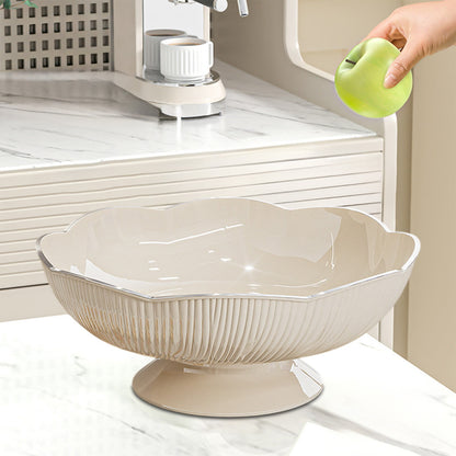 Ceramic Fruit Bowl for Kitchen Counter, Lights Pitches Fruit Plates, Decorative Bowl, Pedestal Bowl, Footed V1189-WXFWAL-20260319-00553