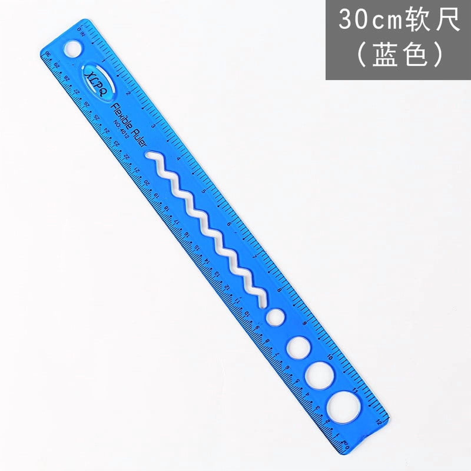 30cm/12inch Flexible Ruler, Rubber Plastic Ruler, Foldable Ruler Folding Soft Plastic Ruler, Shatterproof V1189-WXFWAL-20260319-00554