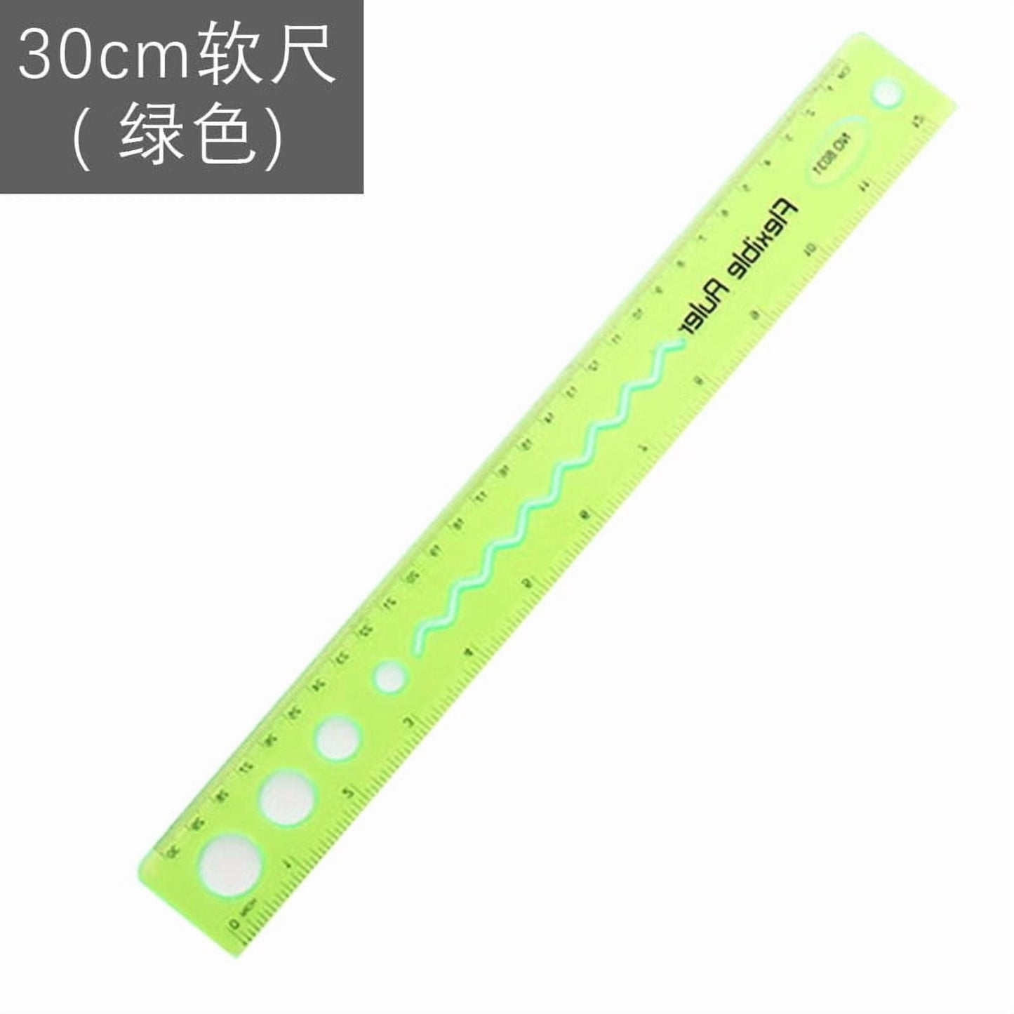 30cm/12inch Flexible Ruler, Rubber Plastic Ruler, Foldable Ruler Folding Soft Plastic Ruler, Shatterproof V1189-WXFWAL-20260319-00555