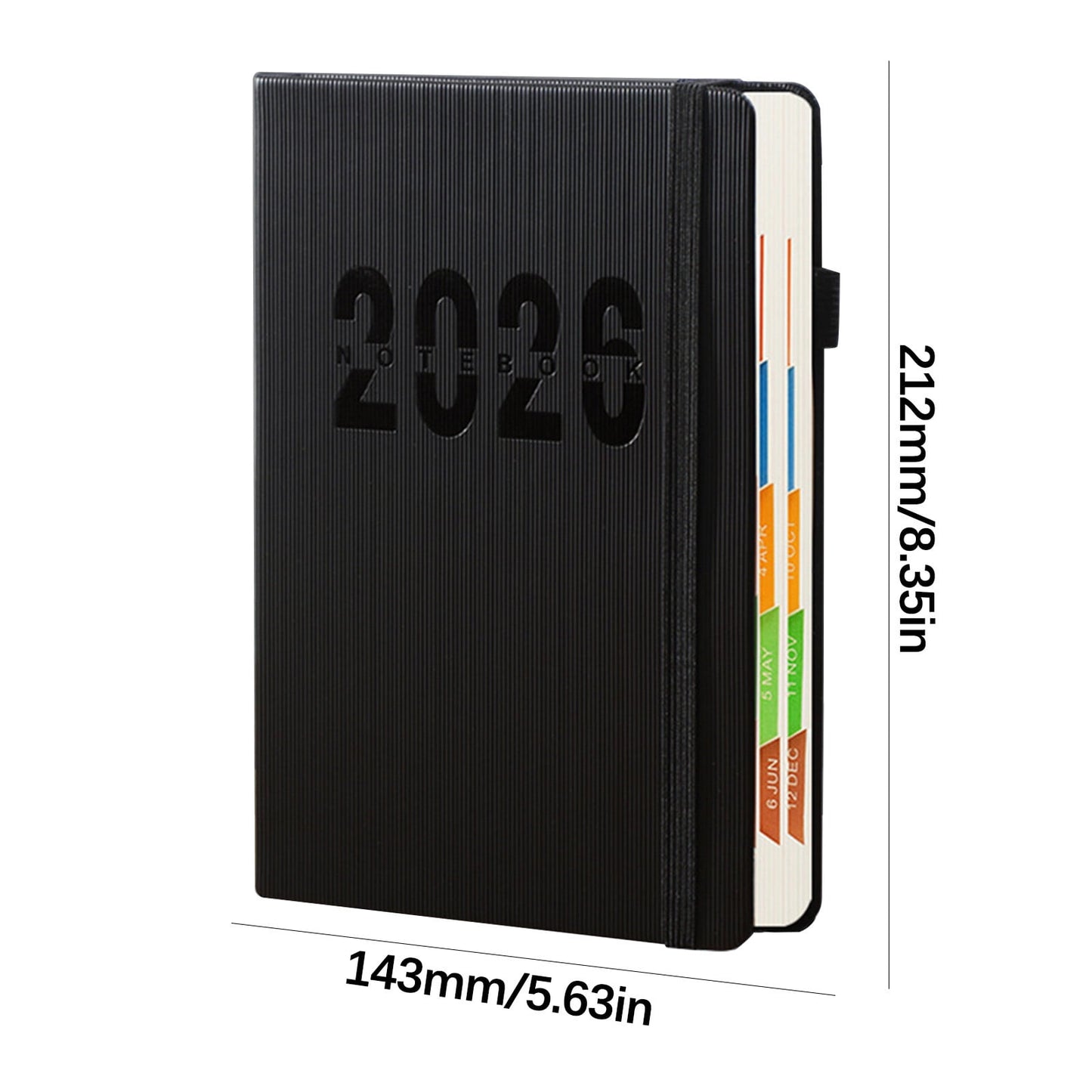 2026 Weekly Planner Notebook, Daily Planner Hardcover Calendar with Tabs and Pen Strap, 200 Pages Journaling V1189-WXFWAL-20260319-00567