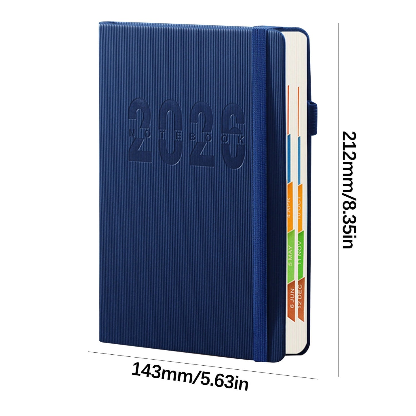 2026 Weekly Planner Notebook, Daily Planner Hardcover Calendar with Tabs and Pen Strap, 200 Pages Journaling V1189-WXFWAL-20260319-00568