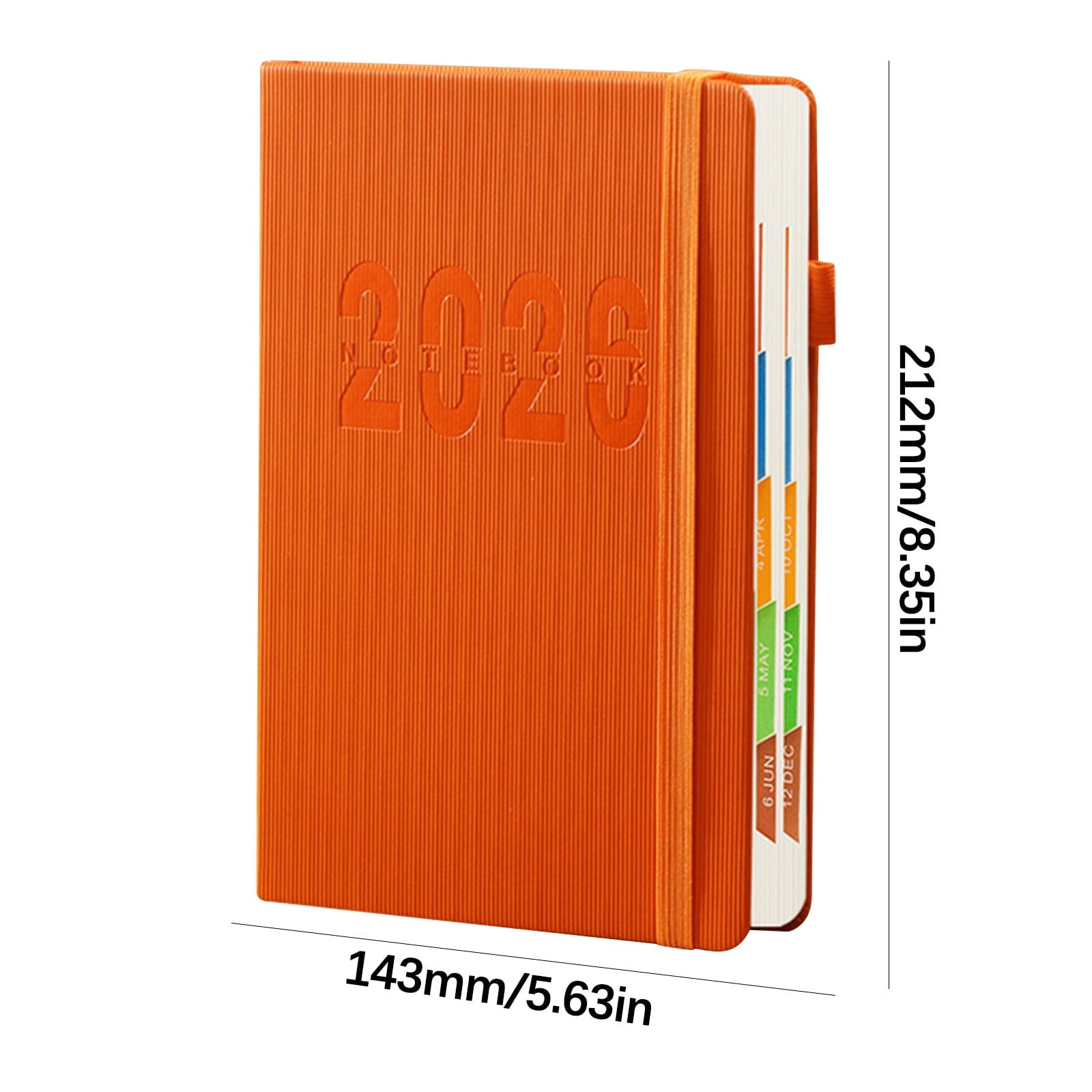 2026 Weekly Planner Notebook, Daily Planner Hardcover Calendar with Tabs and Pen Strap, 200 Pages Journaling V1189-WXFWAL-20260319-00571