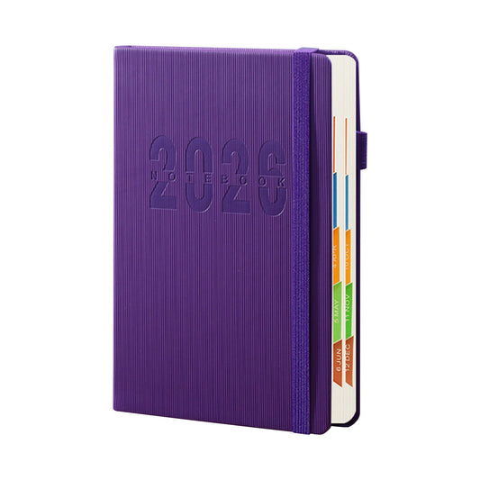 2026 Weekly Planner Notebook, Daily Planner Hardcover Calendar with Tabs and Pen Strap, 200 Pages Journaling V1189-WXFWAL-20260319-00572