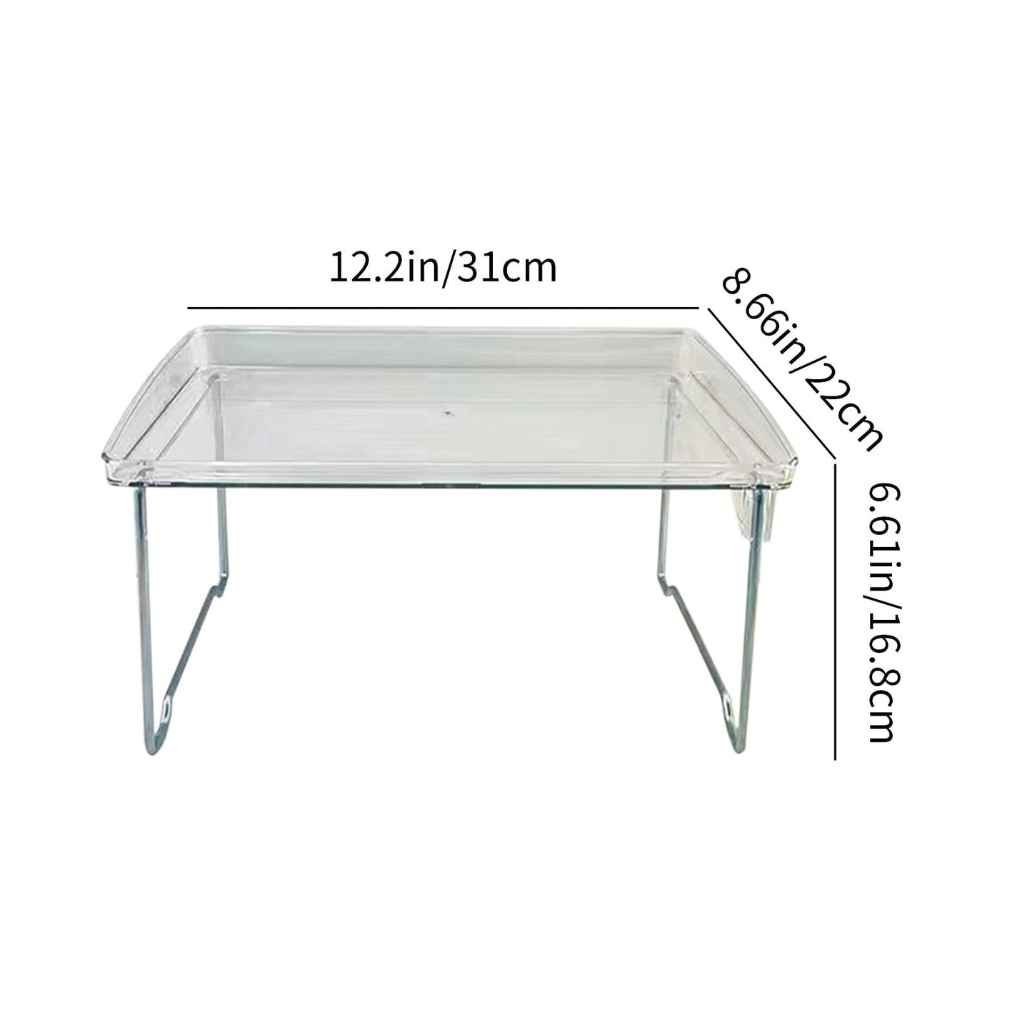 Cabinet Organizer Shelf, Stackable Kitchen Counter Shelves, Spice Rack, Countertop Organizers, Clear Plastic V1189-WXFWAL-20260319-00577