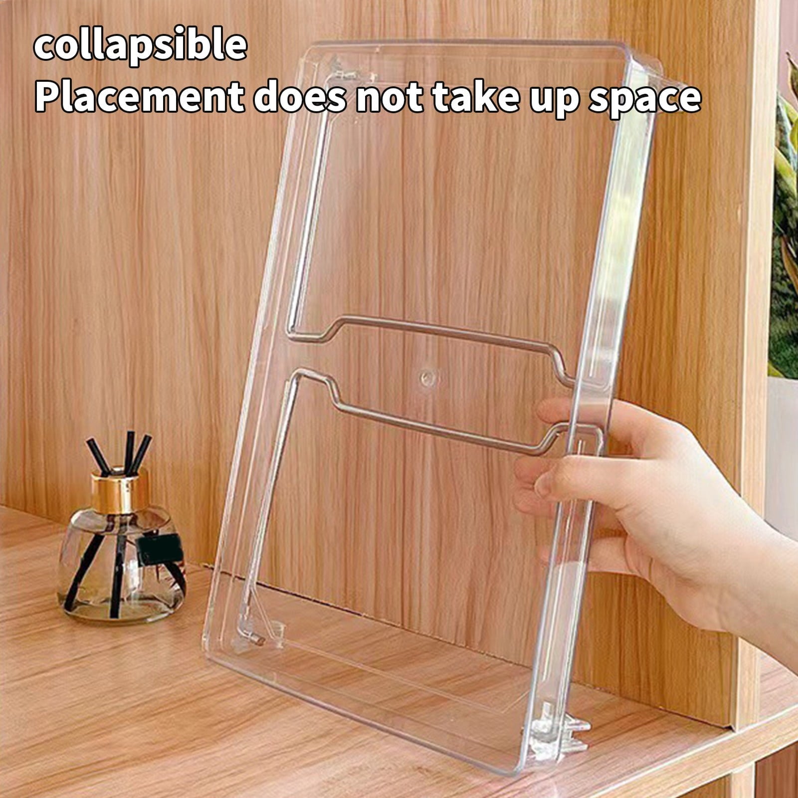Cabinet Organizer Shelf, Stackable Kitchen Counter Shelves, Spice Rack, Countertop Organizers, Clear Plastic V1189-WXFWAL-20260319-00577