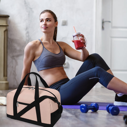 14 Inch Carry on Bag, Small Travel Gym Bag, Small Duffle Bag, Duffel Bag Gym Weekender Overnight Bag with Wet V1189-WXFWAL-20260319-00580