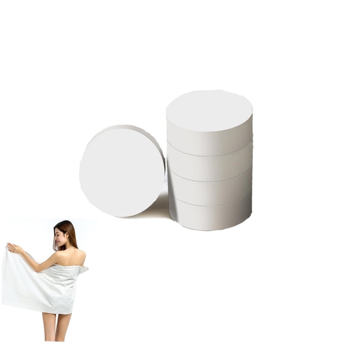 QZS Thicker Compressed Towel Tablets,Disposable Compressed Bath Towel,Portable Compressed Coin Tissue for V1189-WXFWAL-20260319-00585