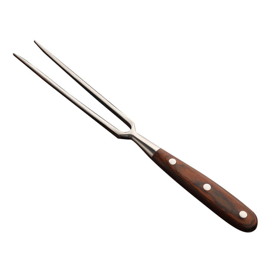 Stainless Steel Carving Fork with Redwood Handle, 11.8" Barbecue Fork Cutting Fork, Grilling Tools Meat Fork V1189-WXFWAL-20260319-00599