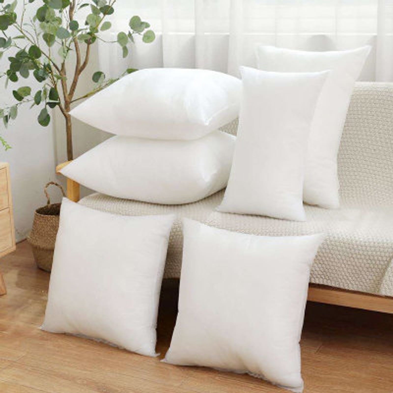 Pillow Insert, Hypoallergenic Square Form Sham Stuffer, Standard White Non-woven Cloth, Sofa Decorative, Euro V1189-WXFWAL-20260319-00601