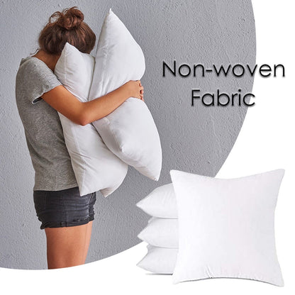 Pillow Insert, Hypoallergenic Square Form Sham Stuffer, Standard White Non-woven Cloth, Sofa Decorative, Euro V1189-WXFWAL-20260319-00601