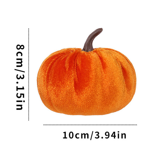 Artificial Pumpkins Decoration, Fake Faux Velvet Foam Fabric Pumpkins Ornaments, Mini Pumpkins Toy Fall V1189-WXFWAL-20260319-00605