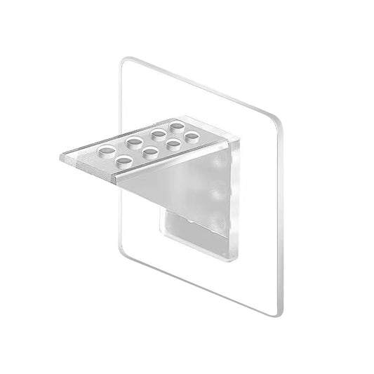 Adhesive Shelf Bracket, No-Drill Shelf Support Hooks, Clear Plastic Adhesive Wall-Mounted Bracket for Closet V1189-WXFWAL-20260319-00618
