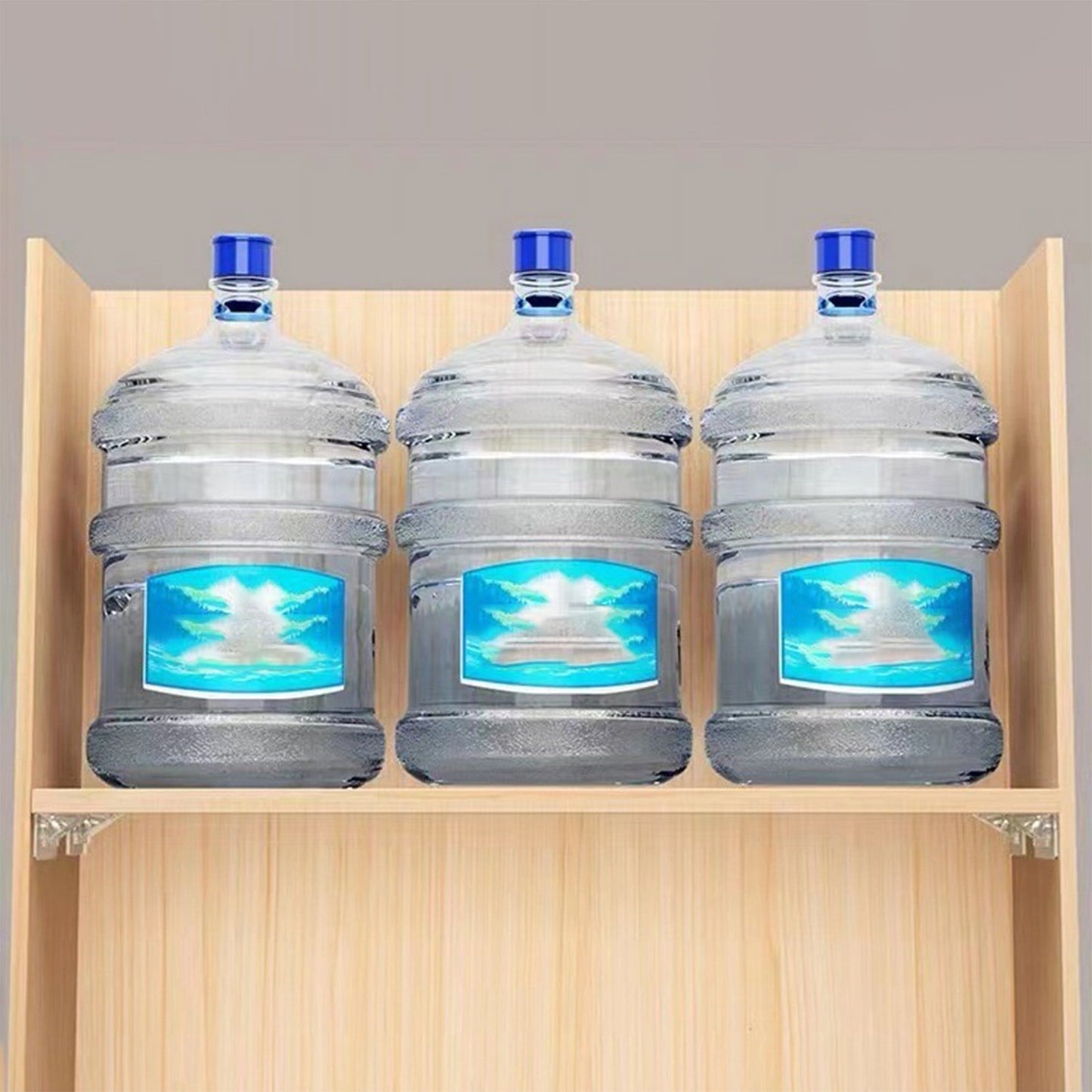 Adhesive Shelf Bracket, No-Drill Shelf Support Hooks, Clear Plastic Adhesive Wall-Mounted Bracket for Closet V1189-WXFWAL-20260319-00618