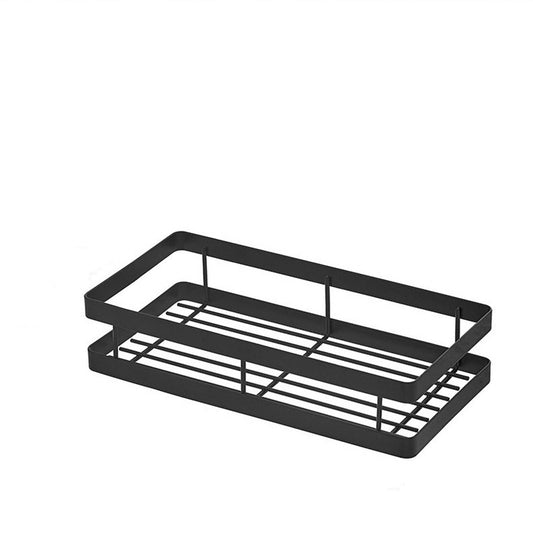Metal Spice Rack, Wall Mount Floating Shelves, Black Storage organizer, Wall-mounted Household Spice Jars V1189-WXFWAL-20260319-00649