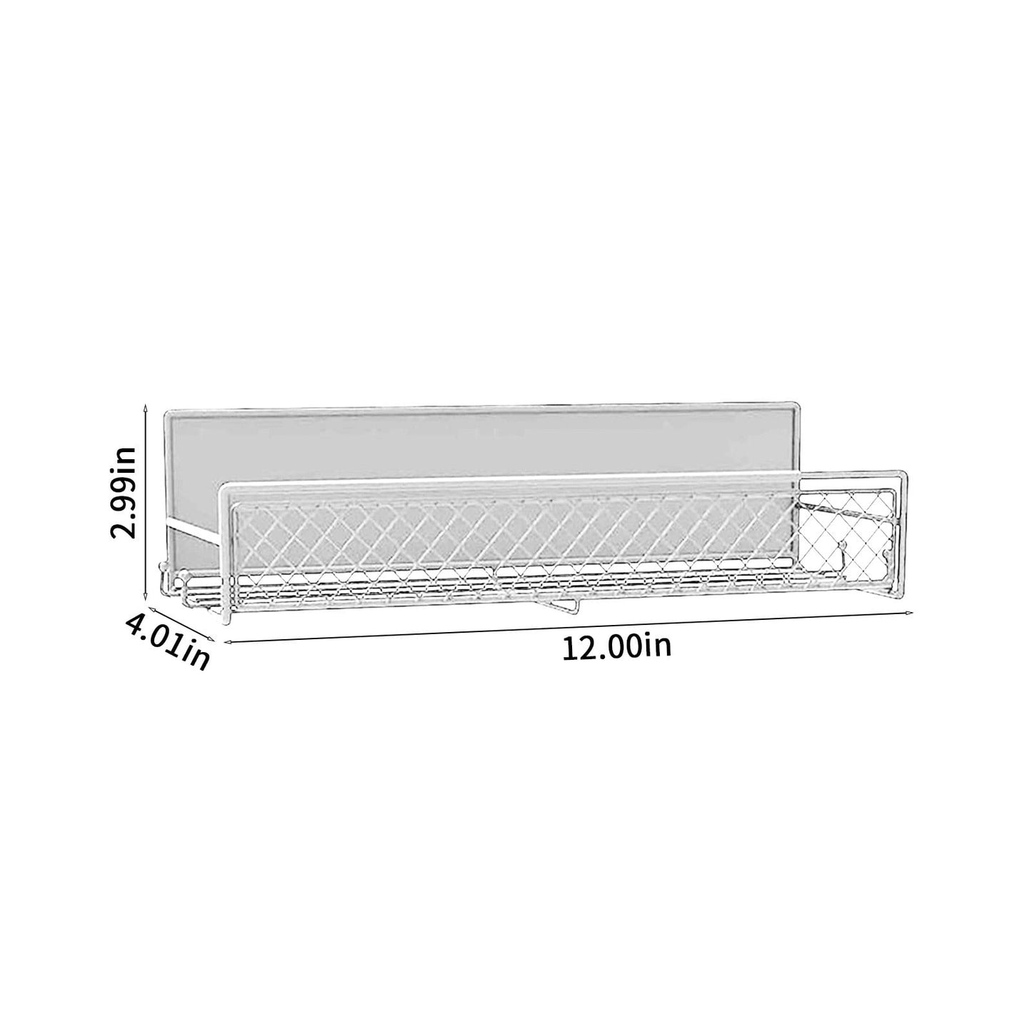 Magnetic Spice Rack for Refrigerator, Metal Strong Magnet Shelf, Space Saving Spice Organizer, Home Kitchen V1189-WXFWAL-20260319-00652