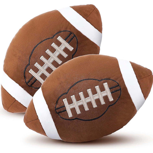 Football Plush Pillow, Fluffy Durable Football Pillows, Stuffed Football Throw Pillow, Soft Sports Ball Doll, V1189-WXFWAL-20260319-00663