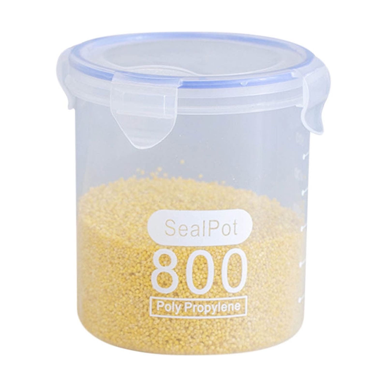 Clear Sealed Food Containers, 800ml Plastic Stackable Leakproof Storage Jar with Locking Lid, Kitchen Gadget V1189-WXFWAL-20260319-00665