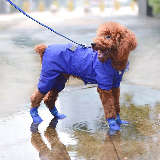 Pet Shoes, Candy Colors Anti-Slip Waterproof Rubber Rain Shoes Boots Paw Cover, Dog Boots & Paw Protectors, V1189-WXFWAL-20260319-00673