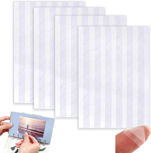 Tutuviw 408 Pcs Clear Photo Corners Stickers Self-Adhesive Photo Corners Lens Photo Corner Sticker for DIY V1189-WXFWAL-20260319-00686