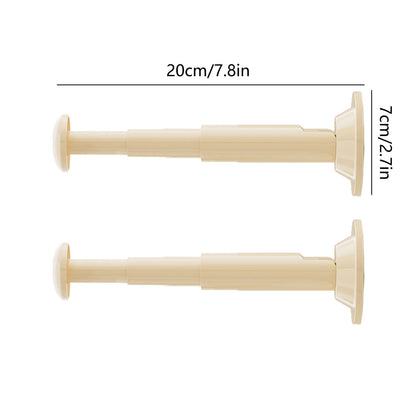 2PCS Retractable Clothes Hanger Storage Rack, Extendable Clothes Hanger with Suction Cup, Space Saving V1189-WXFWAL-20260319-00695