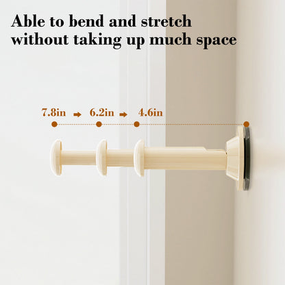 2PCS Retractable Clothes Hanger Storage Rack, Extendable Clothes Hanger with Suction Cup, Space Saving V1189-WXFWAL-20260319-00695
