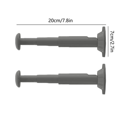 2PCS Retractable Clothes Hanger Storage Rack, Extendable Clothes Hanger with Suction Cup, Space Saving V1189-WXFWAL-20260319-00696