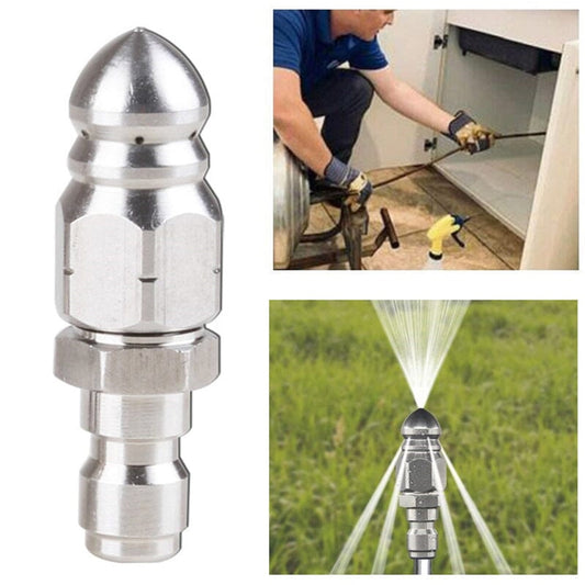 Pressure Washer Sewer Jetter Nozzle with Stainless Steel, Mini Compact Durable Sewer Jet Nozzle, Pressure V1189-WXFWAL-20260319-00700