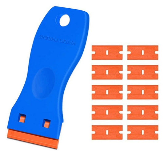 1 Pcs Plastic Razor Blade Scraper, Scraper Tool with Plastic Razor Blades, Plastic Blades Kit, for Removing V1189-WXFWAL-20260319-00704