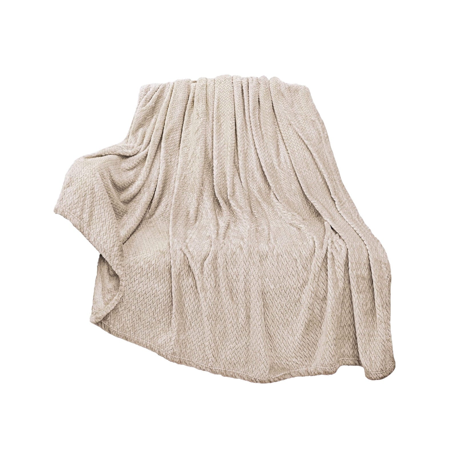 Christmas Solid Color Blanket, 59x39" Soft Warm Throw Blanket, Light-weight Plush Throw Blanket for Bed Sofa V1189-WXFWAL-20260319-00705