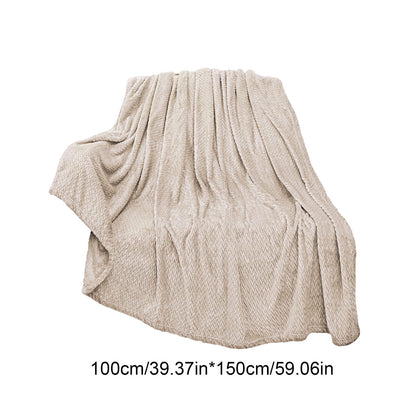Christmas Solid Color Blanket, 59x39" Soft Warm Throw Blanket, Light-weight Plush Throw Blanket for Bed Sofa V1189-WXFWAL-20260319-00705