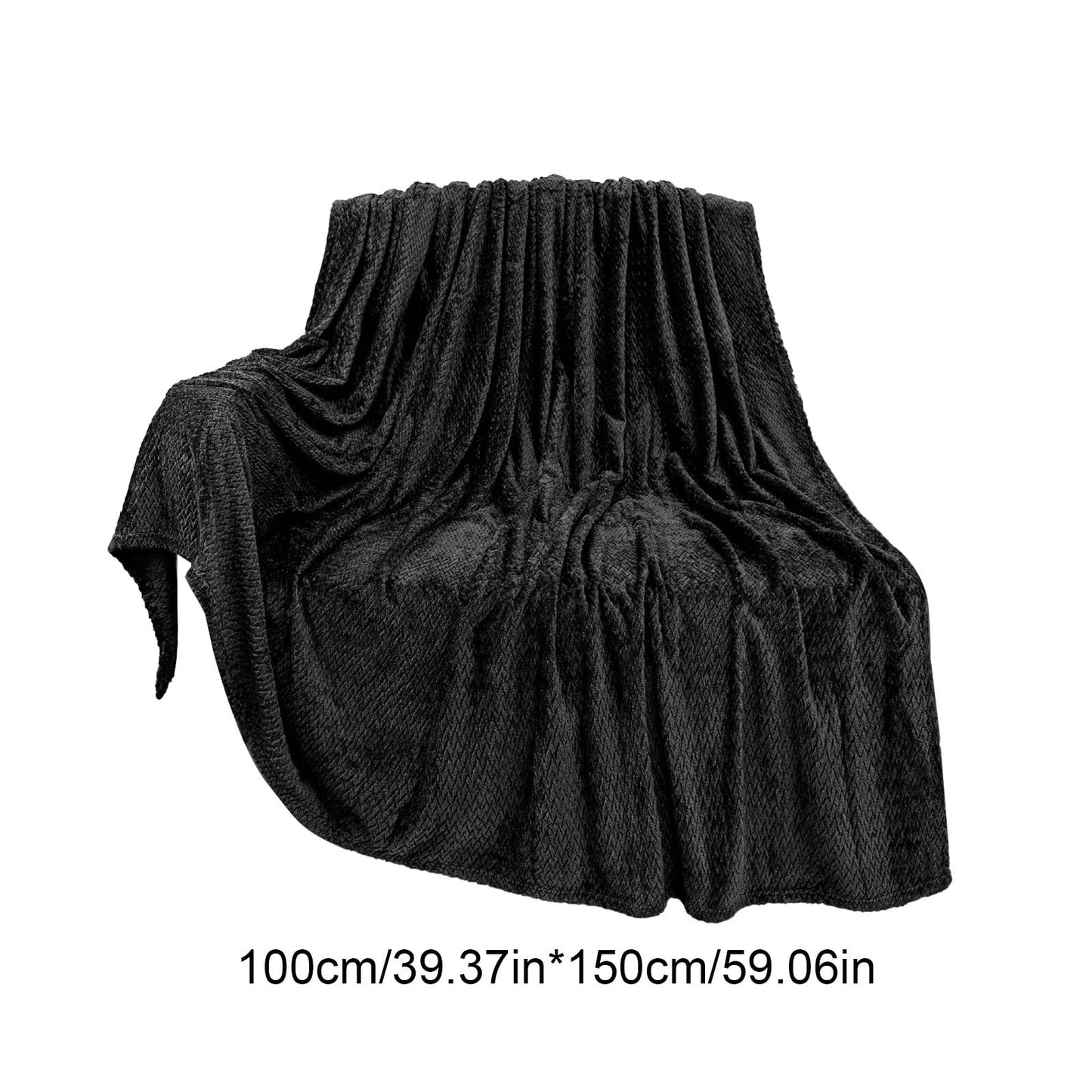 Christmas Solid Color Blanket, 59x39" Soft Warm Throw Blanket, Light-weight Plush Throw Blanket for Bed Sofa V1189-WXFWAL-20260319-00706