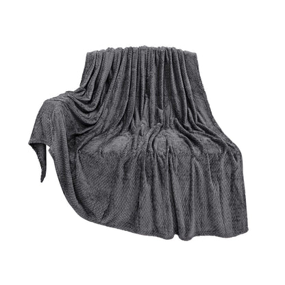 Christmas Solid Color Blanket, 59x39" Soft Warm Throw Blanket, Light-weight Plush Throw Blanket for Bed Sofa V1189-WXFWAL-20260319-00707