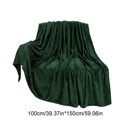 Christmas Solid Color Blanket, 59x39" Soft Warm Throw Blanket, Light-weight Plush Throw Blanket for Bed Sofa V1189-WXFWAL-20260319-00708