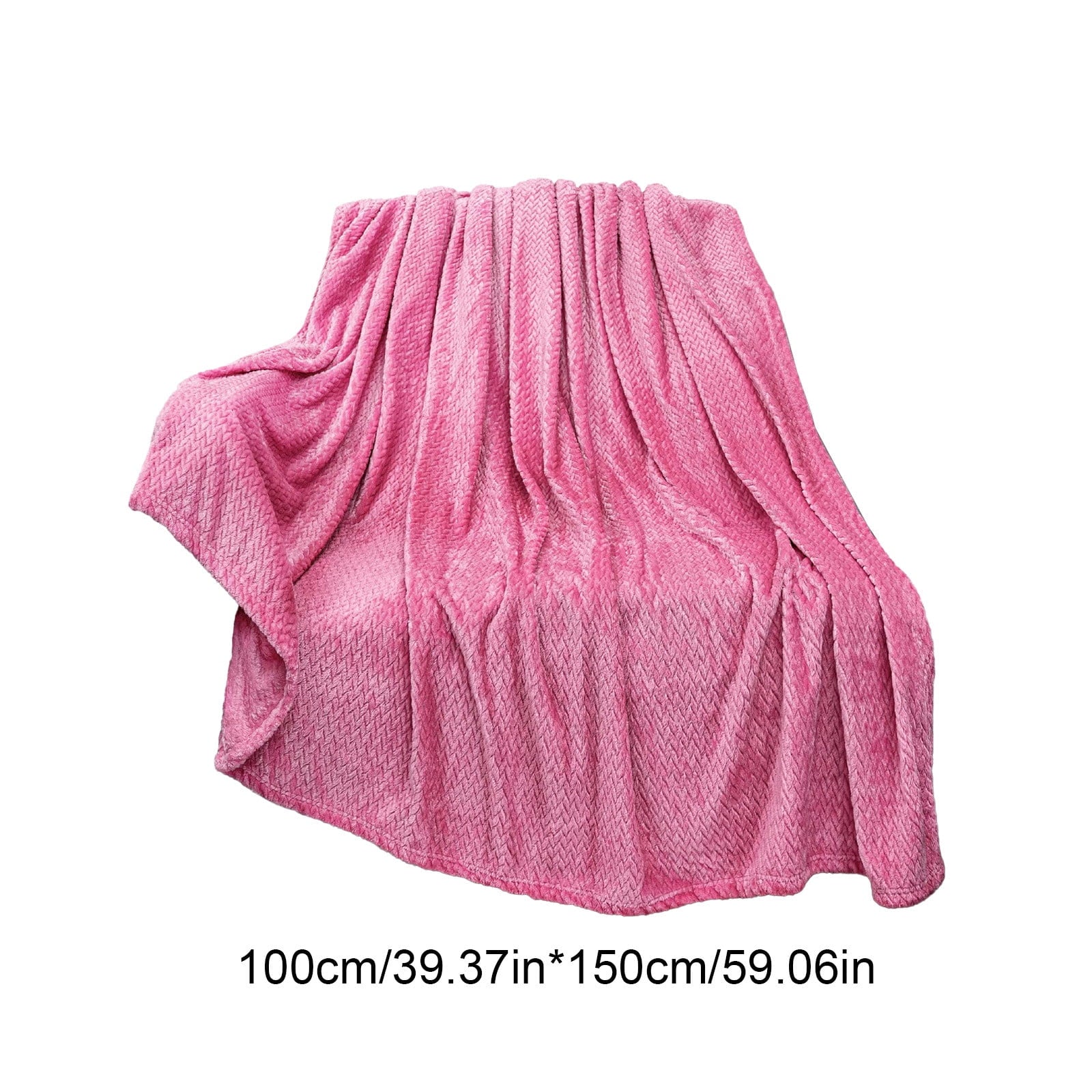 Christmas Solid Color Blanket, 59x39" Soft Warm Throw Blanket, Light-weight Plush Throw Blanket for Bed Sofa V1189-WXFWAL-20260319-00709