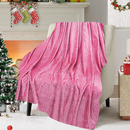 Christmas Solid Color Blanket, 59x39" Soft Warm Throw Blanket, Light-weight Plush Throw Blanket for Bed Sofa V1189-WXFWAL-20260319-00709