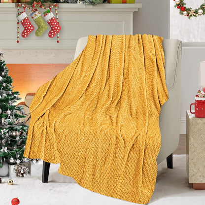 Christmas Solid Color Blanket, 59x39" Soft Warm Throw Blanket, Light-weight Plush Throw Blanket for Bed Sofa V1189-WXFWAL-20260319-00711