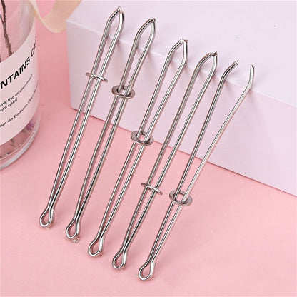 5Pcs Rope Threader, DIY Rope Threader Clip, Waist Band Threader, Metal Drawstring Belt Bodkin Threader, V1189-WXFWAL-20260319-00729