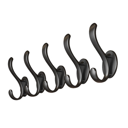 Wall Mounted Coat Hooks, 5 Pack Heavy Duty Hardware Robe Hooks, Decorative for Single Hanging Coats Towel V1189-WXFWAL-20260319-00740