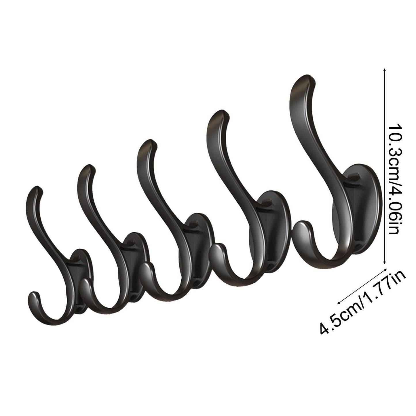 Wall Mounted Coat Hooks, 5 Pack Heavy Duty Hardware Robe Hooks, Decorative for Single Hanging Coats Towel V1189-WXFWAL-20260319-00740