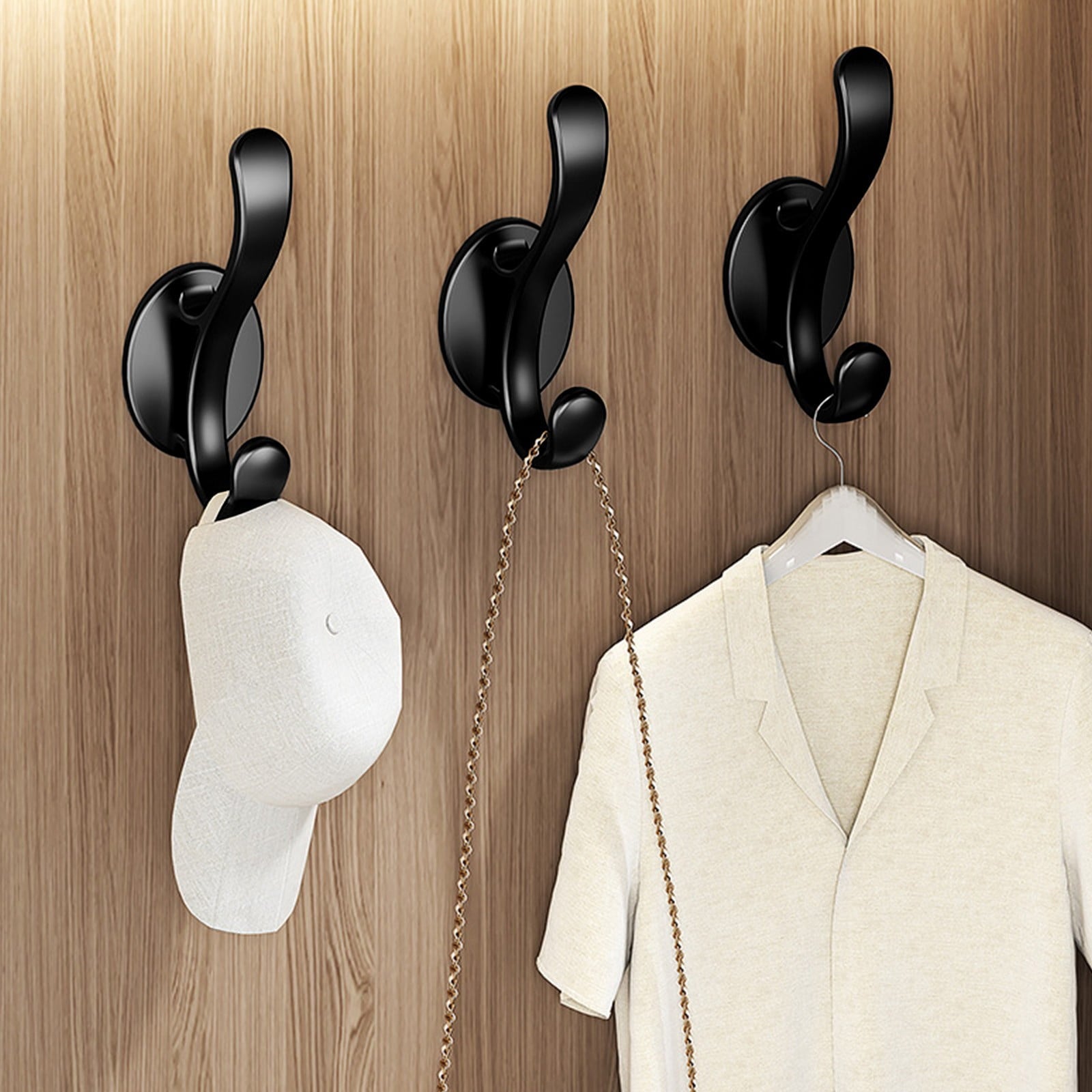 Wall Mounted Coat Hooks, 5 Pack Heavy Duty Hardware Robe Hooks, Decorative for Single Hanging Coats Towel V1189-WXFWAL-20260319-00740