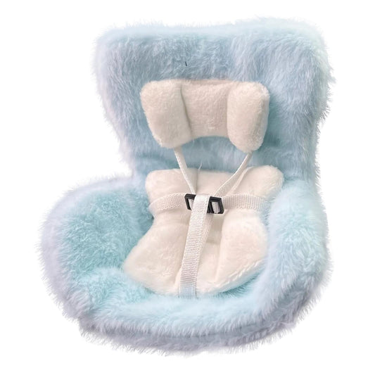 Doll Car Seat for Dolls with Air Vent Clip and Desktop Stand, Car Seat for Dolls Soft Furry Cushion, Cute and V1189-WXFWAL-20260319-00741