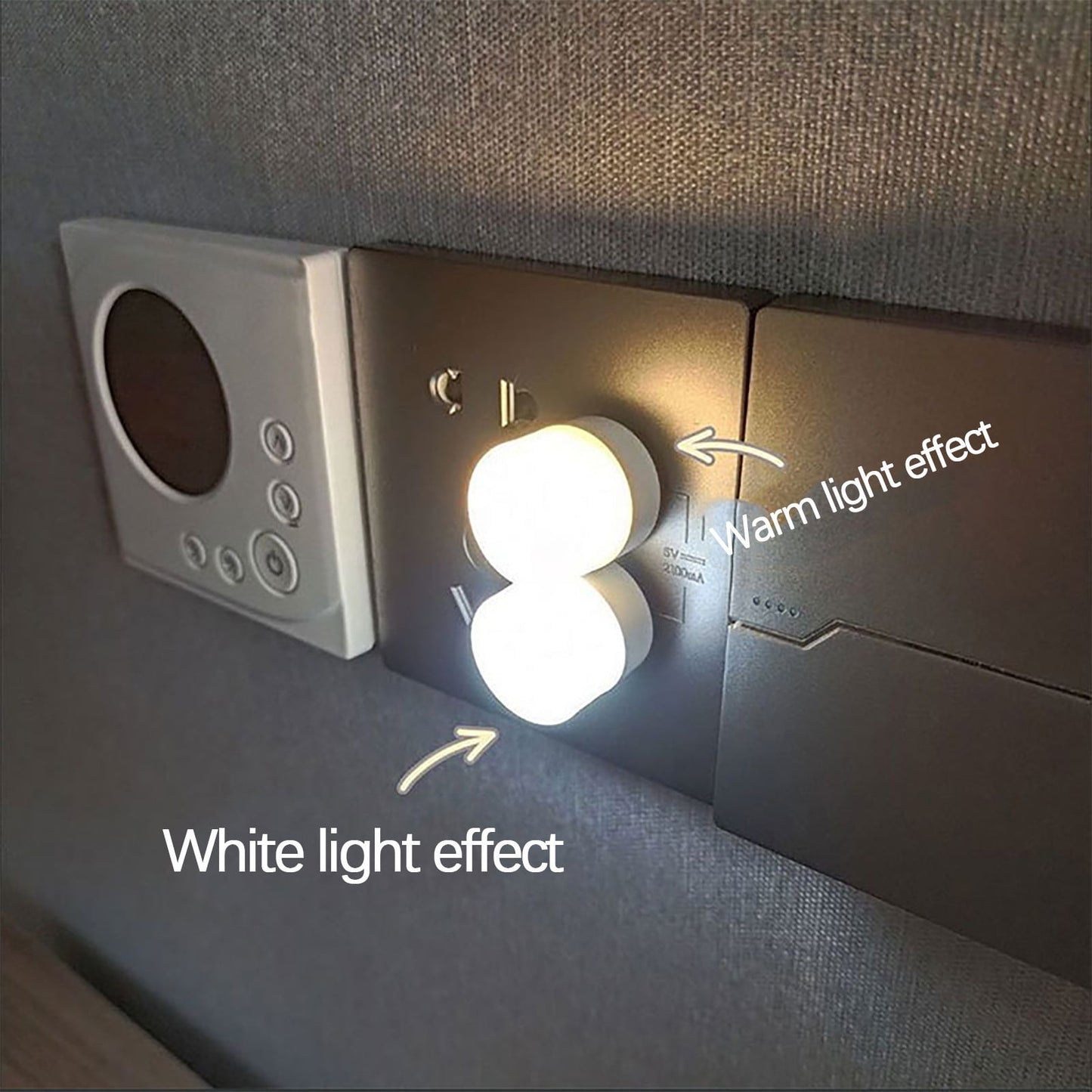 USB Night Light, LED Mini Light Bulb, Plug in Night Light, Small Bedside Night Lights, USB Light Bulb for V1189-WXFWAL-20260319-00761