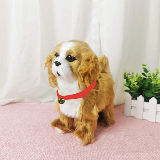 Simulation Dog Toy, Lifelike Stuffed Interactive Pet Toy, Stuffed Animals Electronic Puppy with Sound & V1189-WXFWAL-20260319-00776