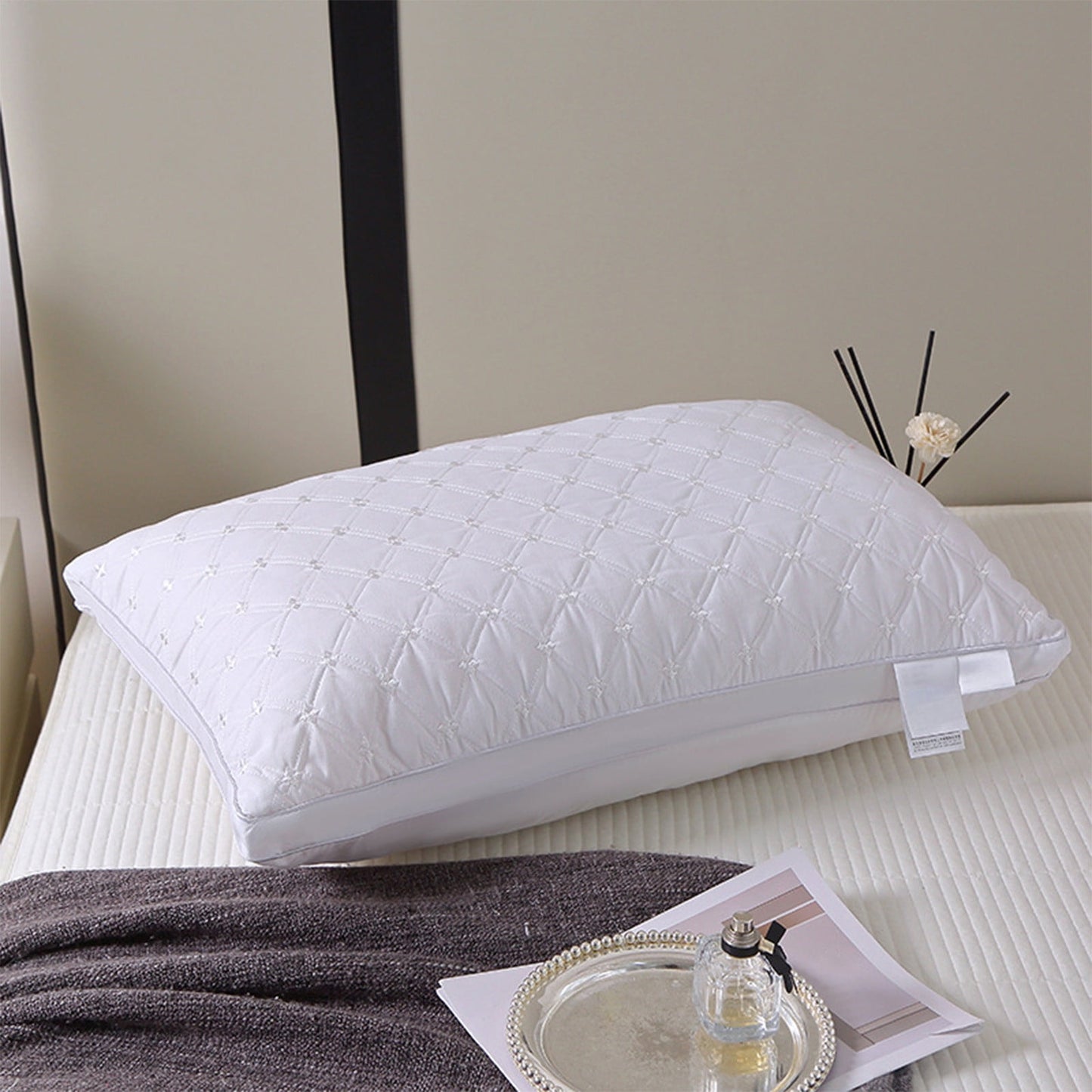 Pillows for Sleeping (1-Pack), Luxury Hotel Pillows Queen Size, Bed Pillows for Side and Back Sleeper, Hotel V1189-WXFWAL-20260319-00795