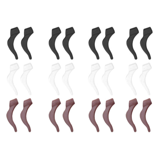 24Pcs Silicone Slip Ear Hook,Eyeglass Retainer,Anti Slip Ear Grips Hook,Comfortable and Durable Glasses V1189-WXFWAL-20260319-00804
