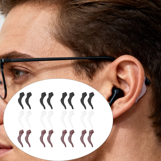 24Pcs Silicone Slip Ear Hook,Eyeglass Retainer,Anti Slip Ear Grips Hook,Comfortable and Durable Glasses V1189-WXFWAL-20260319-00804