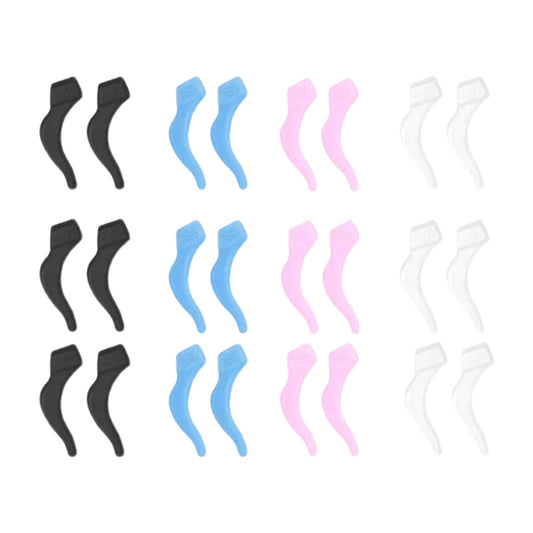 24Pcs Silicone Slip Ear Hook,Eyeglass Retainer,Anti Slip Ear Grips Hook,Comfortable and Durable Glasses V1189-WXFWAL-20260319-00805