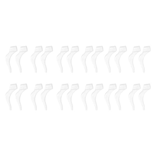 24Pcs Silicone Slip Ear Hook,Eyeglass Retainer,Anti Slip Ear Grips Hook,Comfortable and Durable Glasses V1189-WXFWAL-20260319-00806