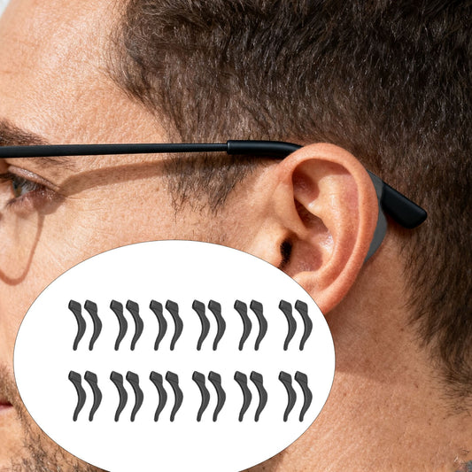 24Pcs Silicone Slip Ear Hook,Eyeglass Retainer,Anti Slip Ear Grips Hook,Comfortable and Durable Glasses V1189-WXFWAL-20260319-00807